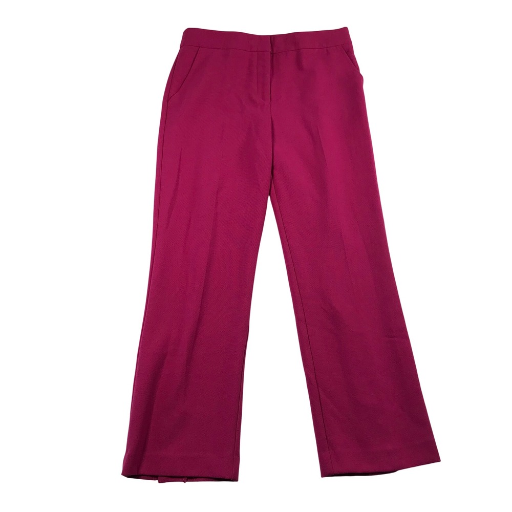 Trina Turk Pink Straight Leg Dress Pants Button Hem 2007506HL1 Size 10